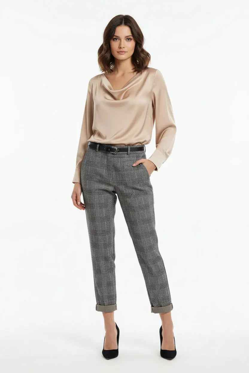 Pantalon ville épais taille normale