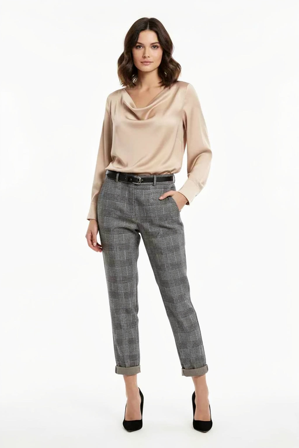Pantalon femme habillé Prince de Galles