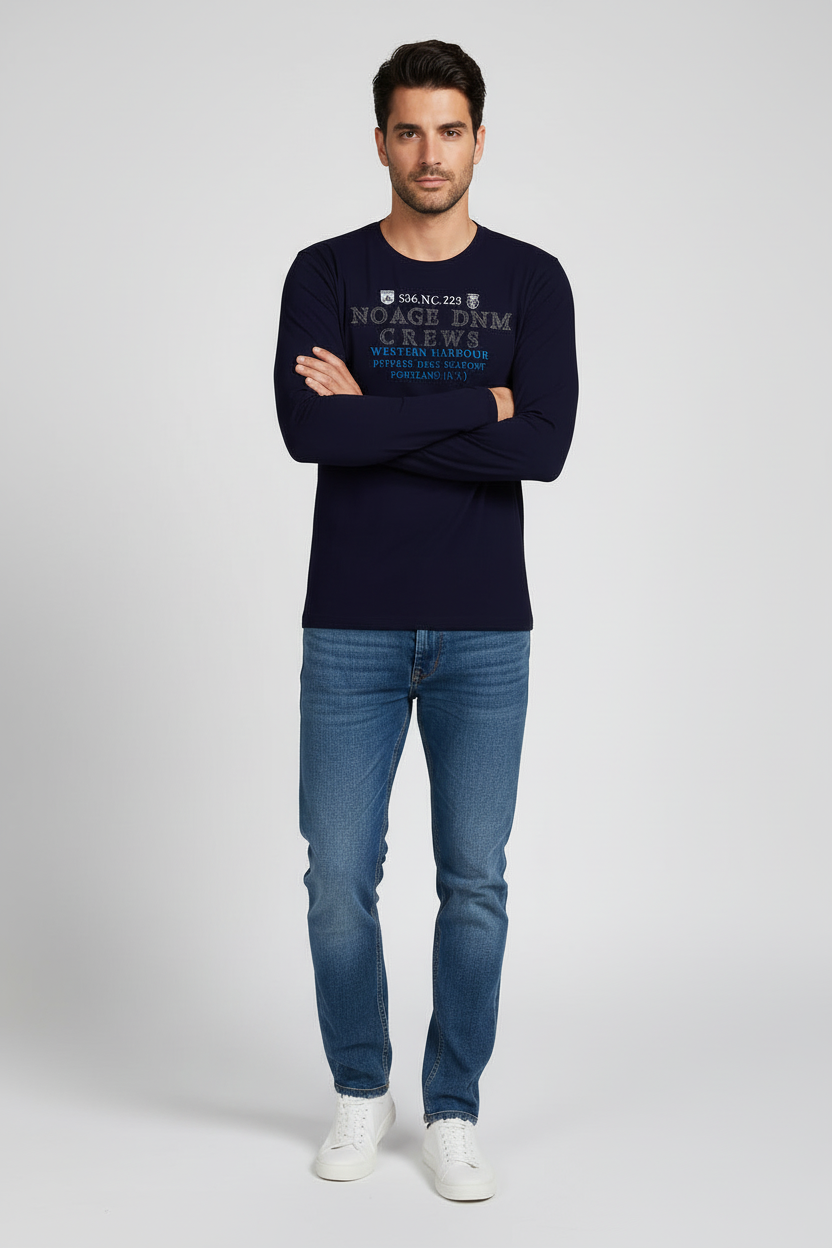 T-shirt regular manches longues CREW - NO AGE Store