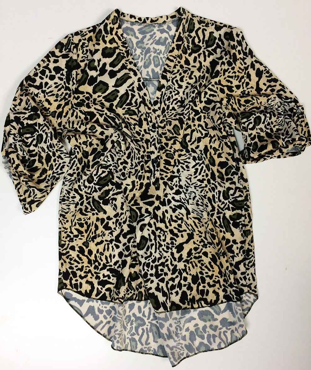 Blouse longue femme imprimée Léopard (Copie)