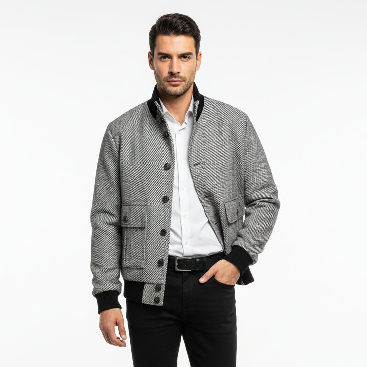 Blouson homme touché lainage - NO AGE Store