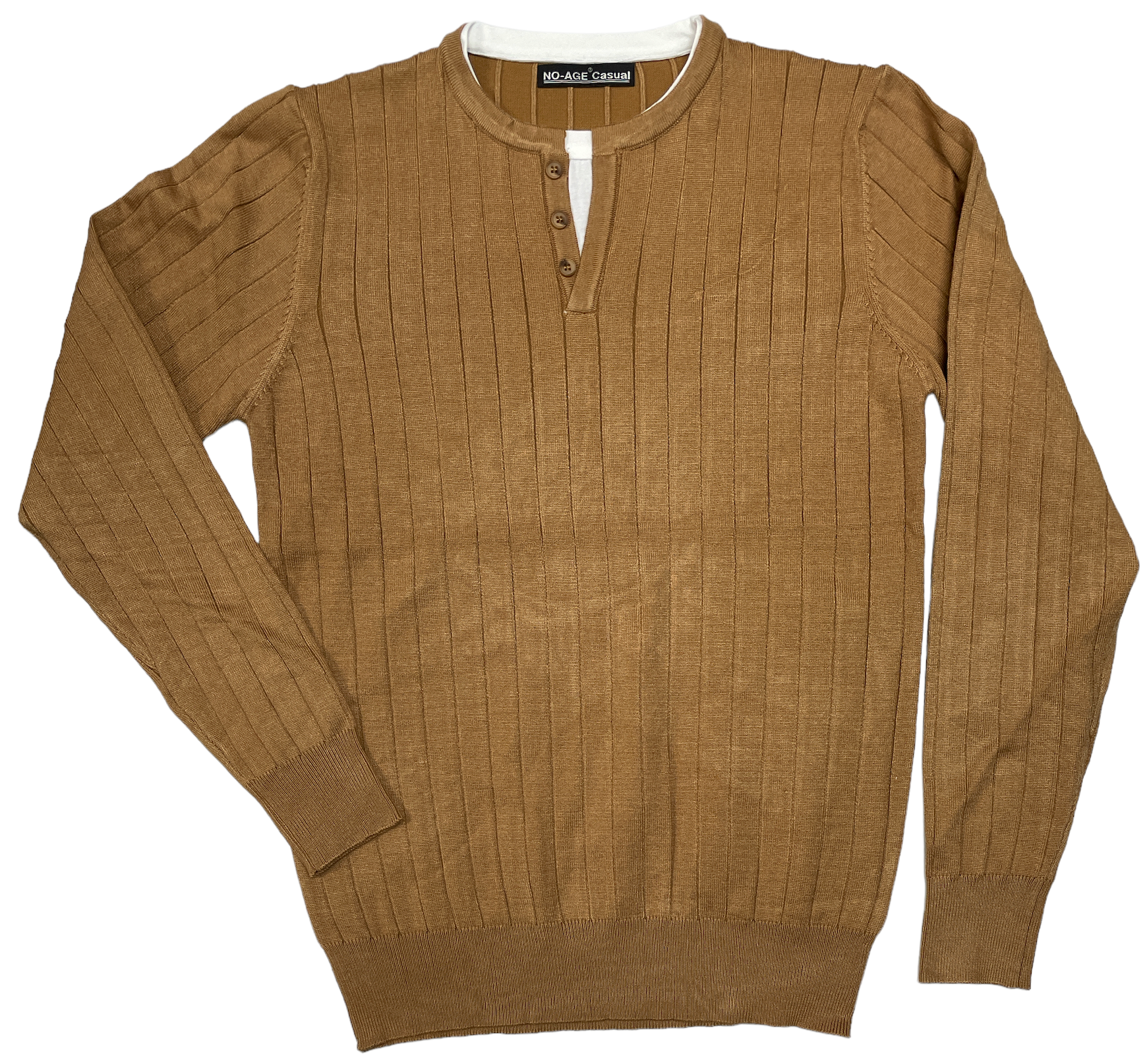 Pull homme col rond effet double NO AGE NO AGE