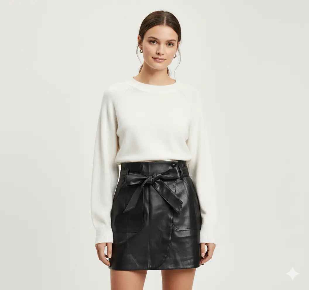 JUPE COURTE IMITATION CUIR