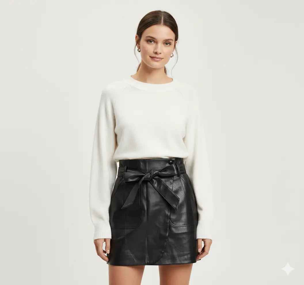 JUPE COURTE IMITATION CUIR