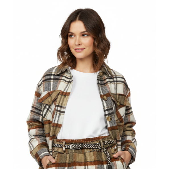 Veste à carreaux NO AGE