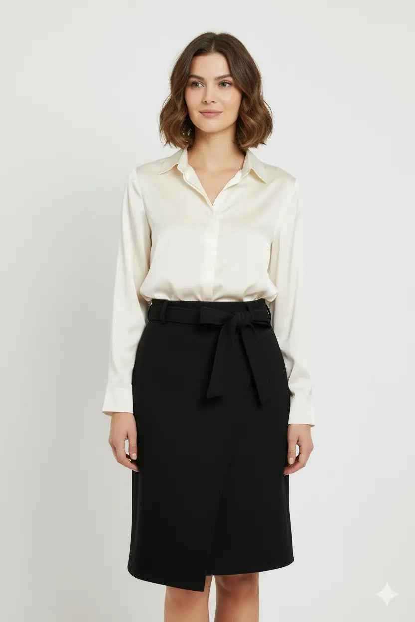 JUPE UNI MI LONGUE MIDI