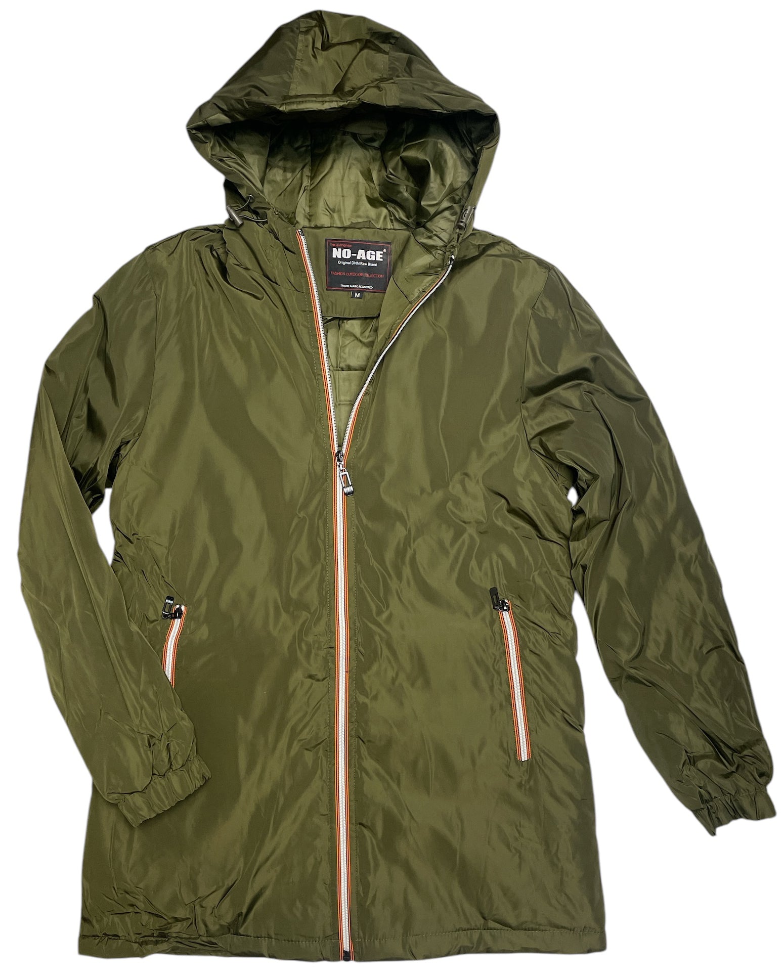 Manteau coupe-vent long capuche - NO AGE Store