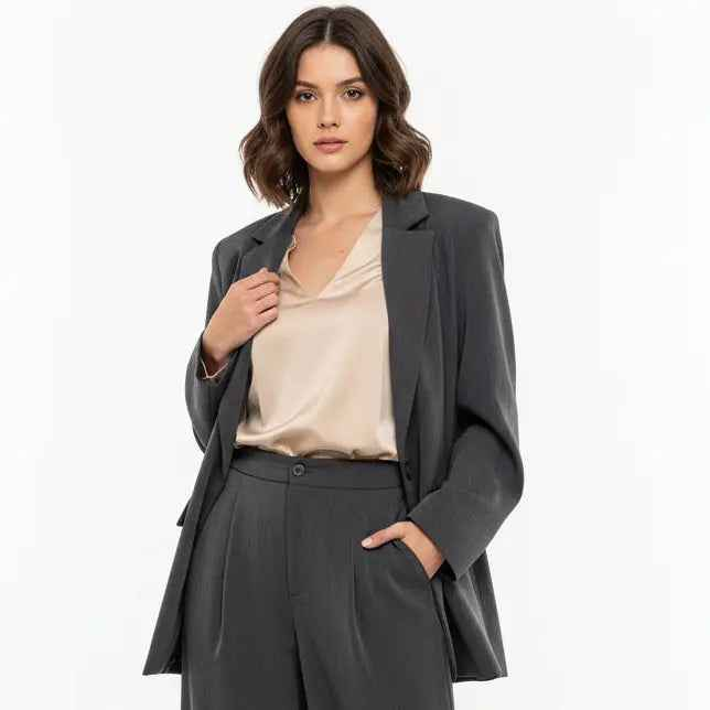 Veste / Blazer oversize grise