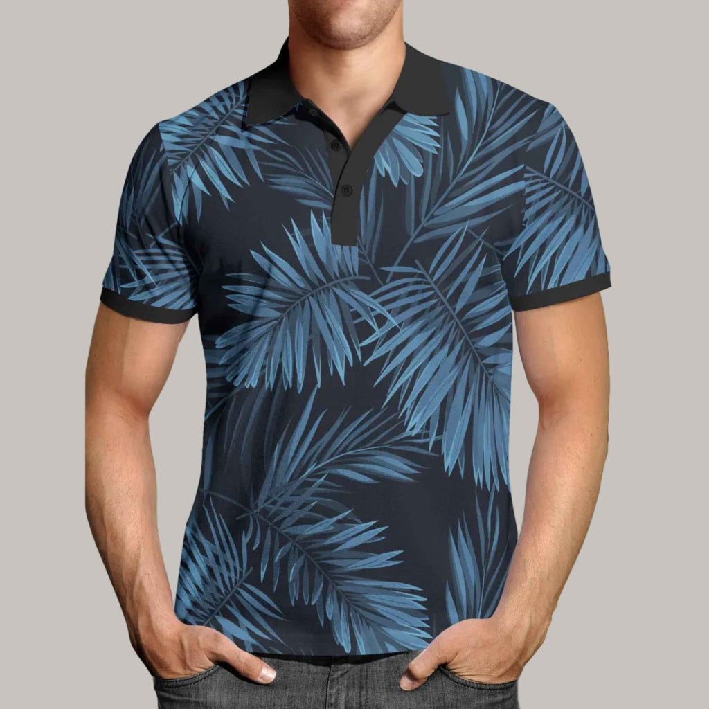 Polo en coton imprimé PALM
