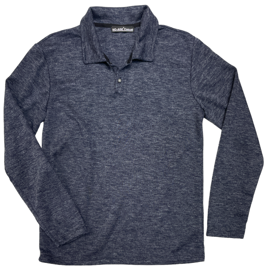 Polo en maille chiné col classique