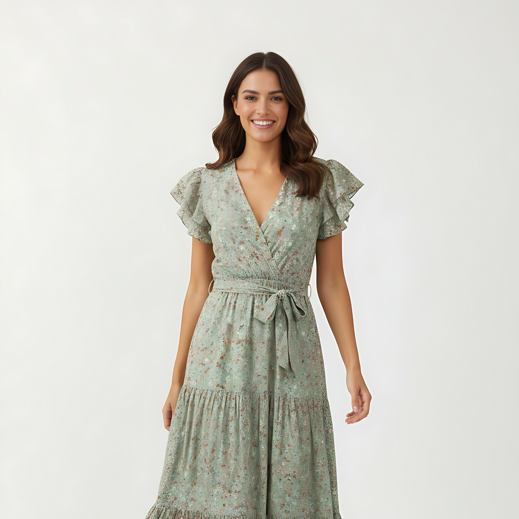 Robe longue liberty en viscose