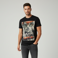 T-shirt regular col rond 100% coton - NOIR NO AGE