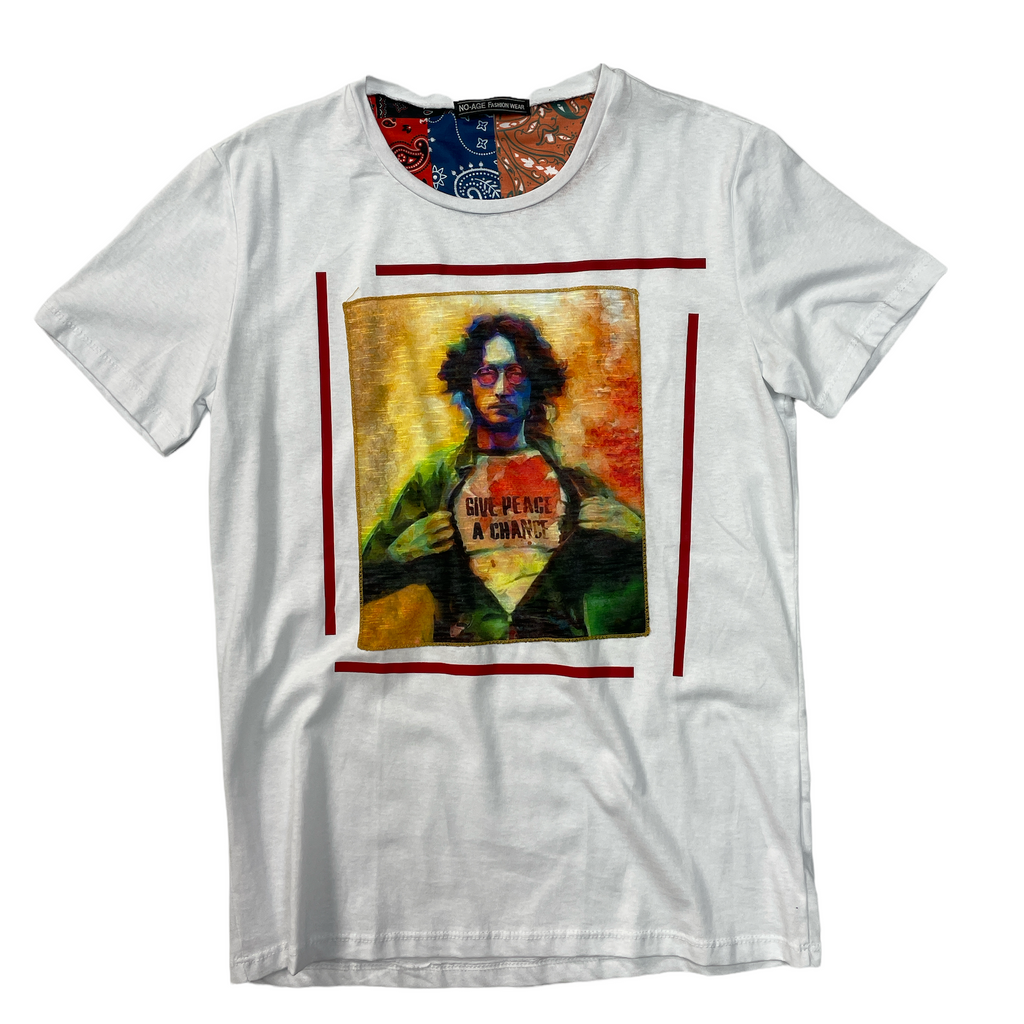 T-shirt regular col rond PEACE