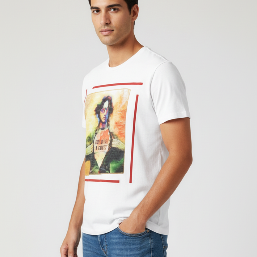 T-shirt regular col rond PEACE