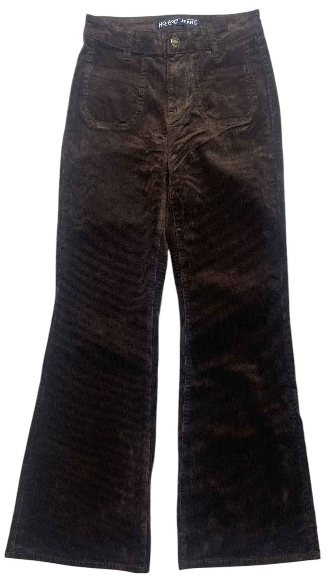 Pantalon femme en velours flare