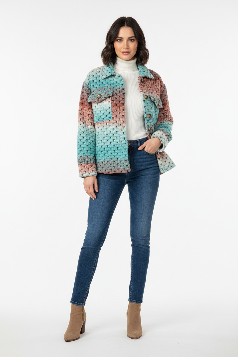 Veste lainage tye & dye femme NO AGE