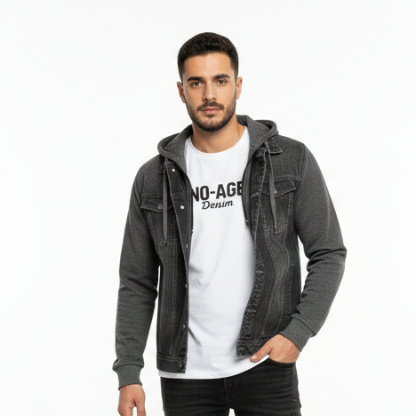 Blouson homme en jeans effet double - NO AGE Store