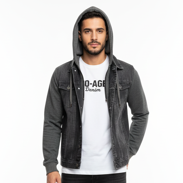 Blouson homme en jeans effet double - NO AGE Store