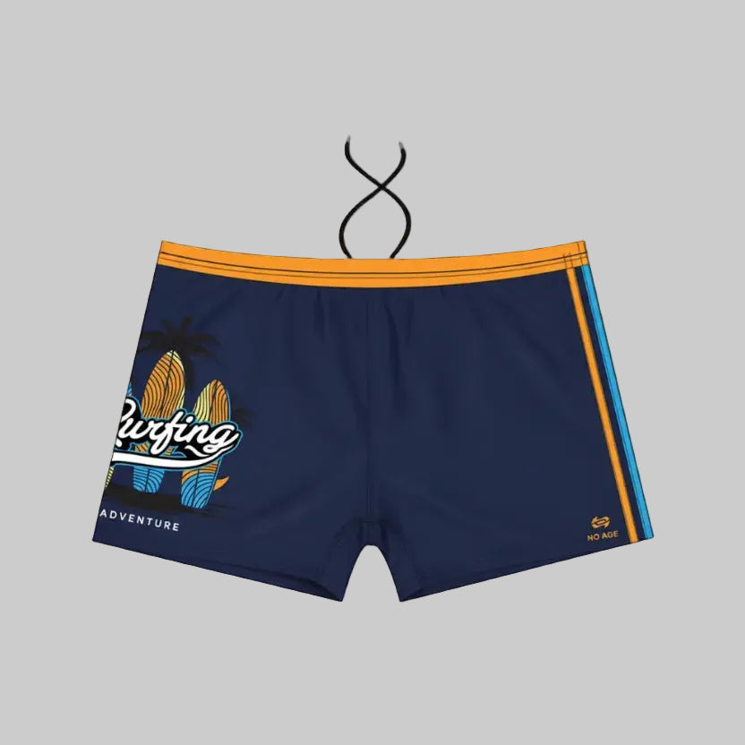 Maillot boxer de bain garçon marine NO AGE