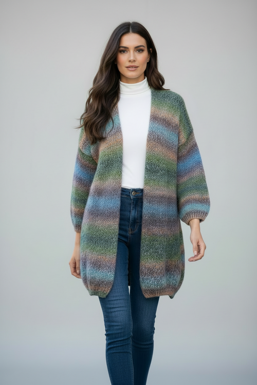 Cardigan lainage long femme NO AGE