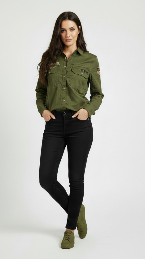 Chemise femme ARMY NO AGE