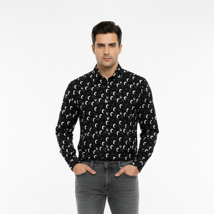 Chemise regular imprimée MOON - NO AGE Store