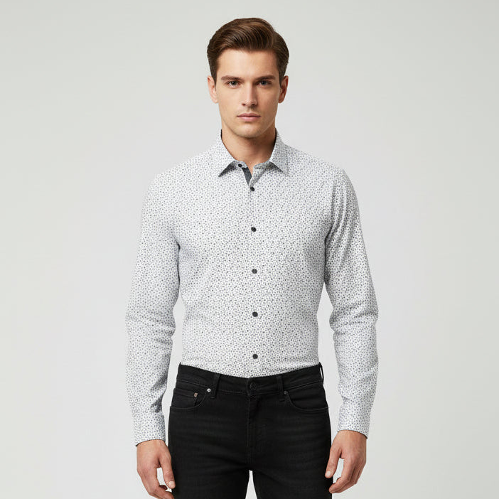 Chemise homme Slim imprimé NO AGE