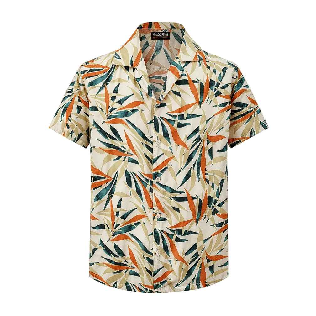 Chemisette regular imprimé Floral Beige