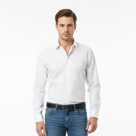 Chemise en coton homme motif palmier - NO AGE Store