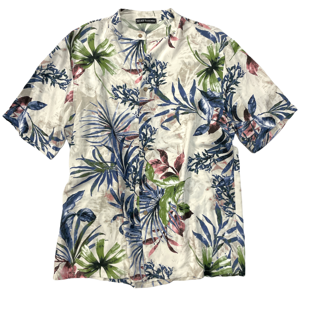 Chemisette regular imprimé Floral col Mao