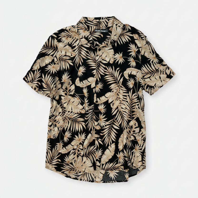 Chemisette regular imprimé Palm en viscose