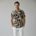 Chemisette regular imprimé Palm en viscose