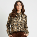 Chemisier femme imprimé léopard