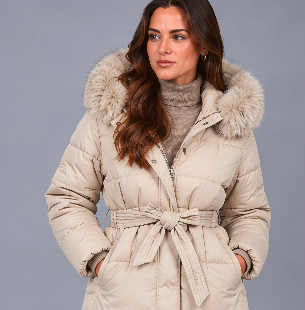 Chaqueta con capucha para mujer 