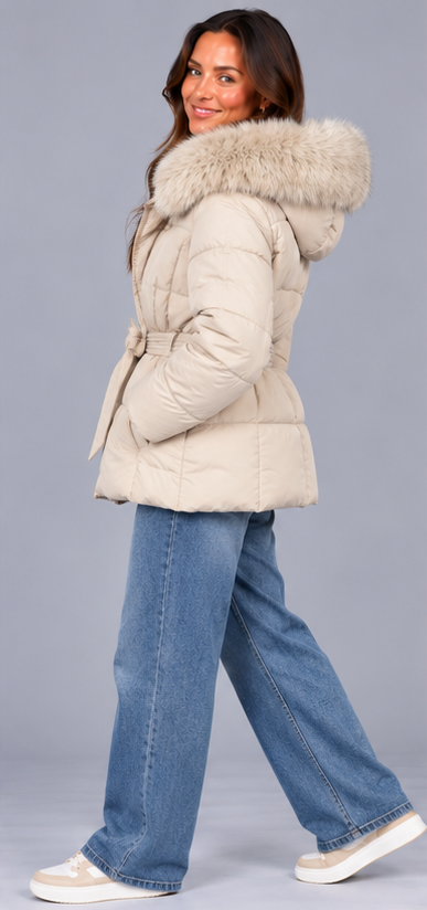 Chaqueta con capucha para mujer 
