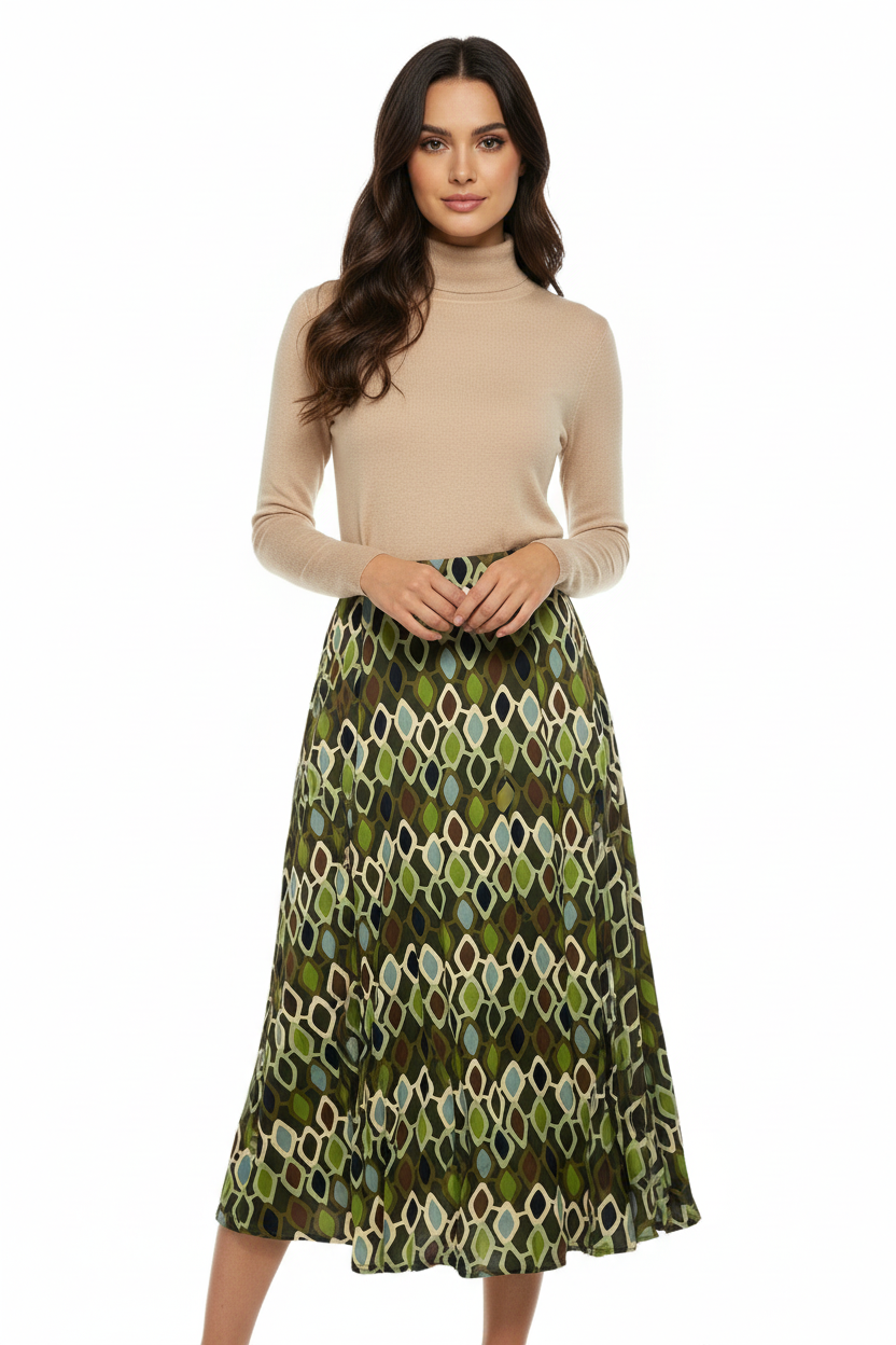 JUPE LONGUE IMPRIME NO AGE