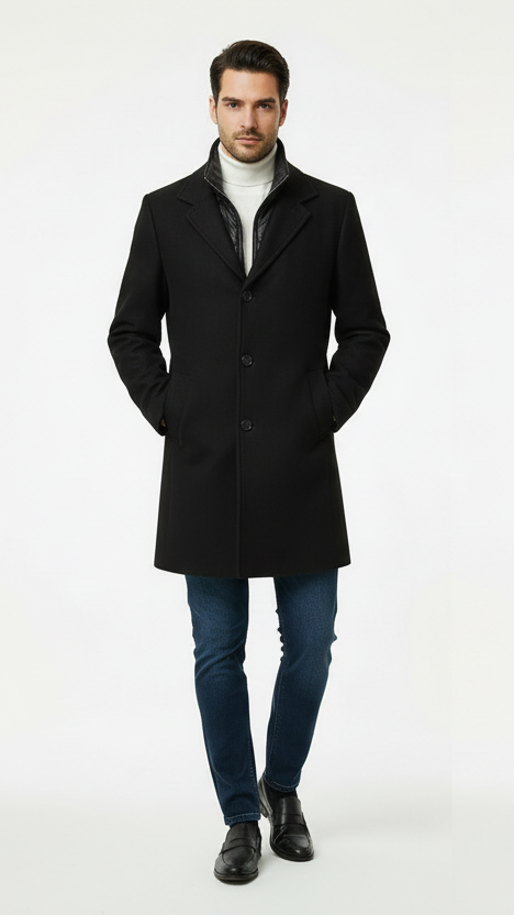 Manteau homme noir - NO AGE NO AGE