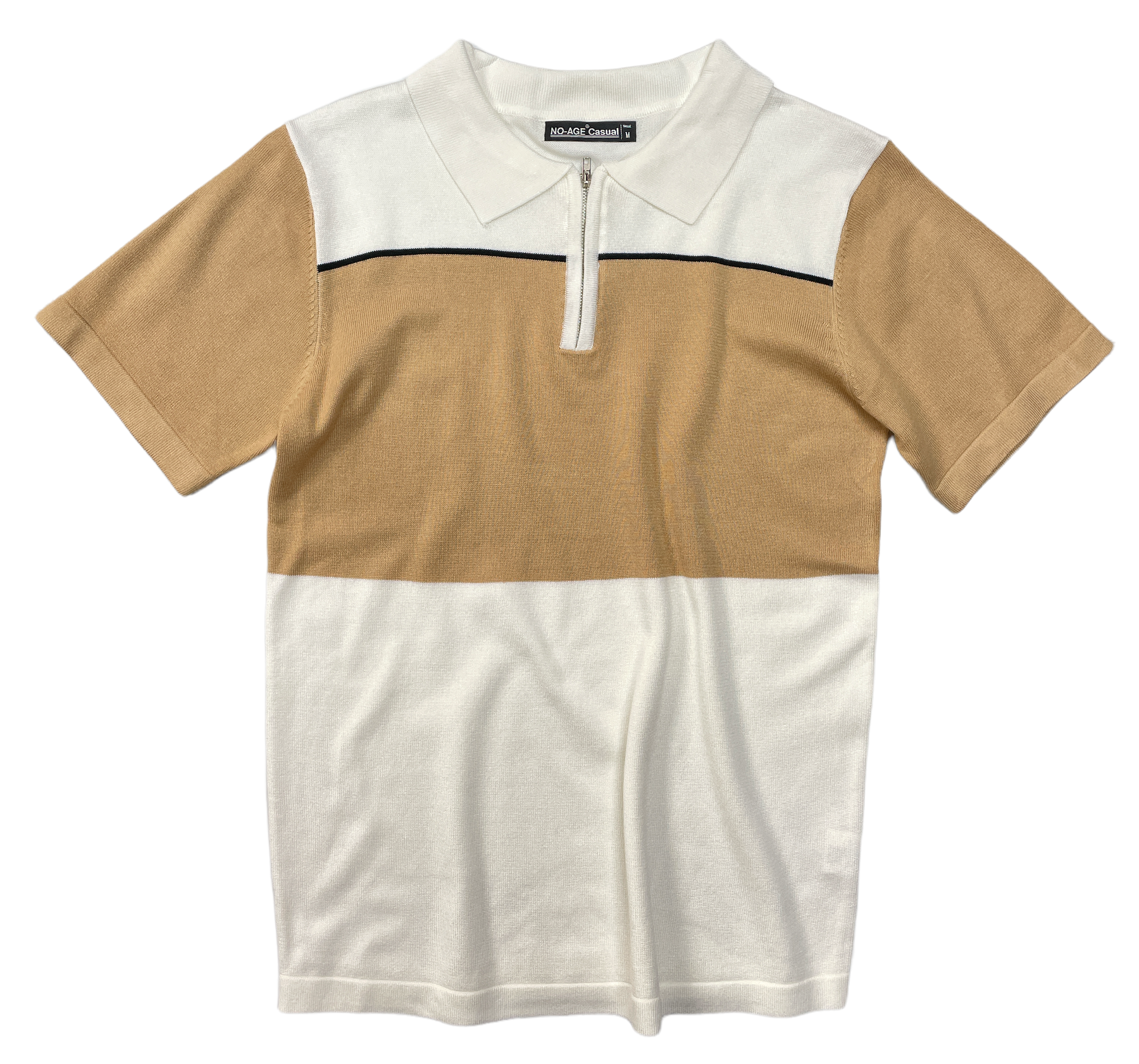 Polo homme en maille 2 tons