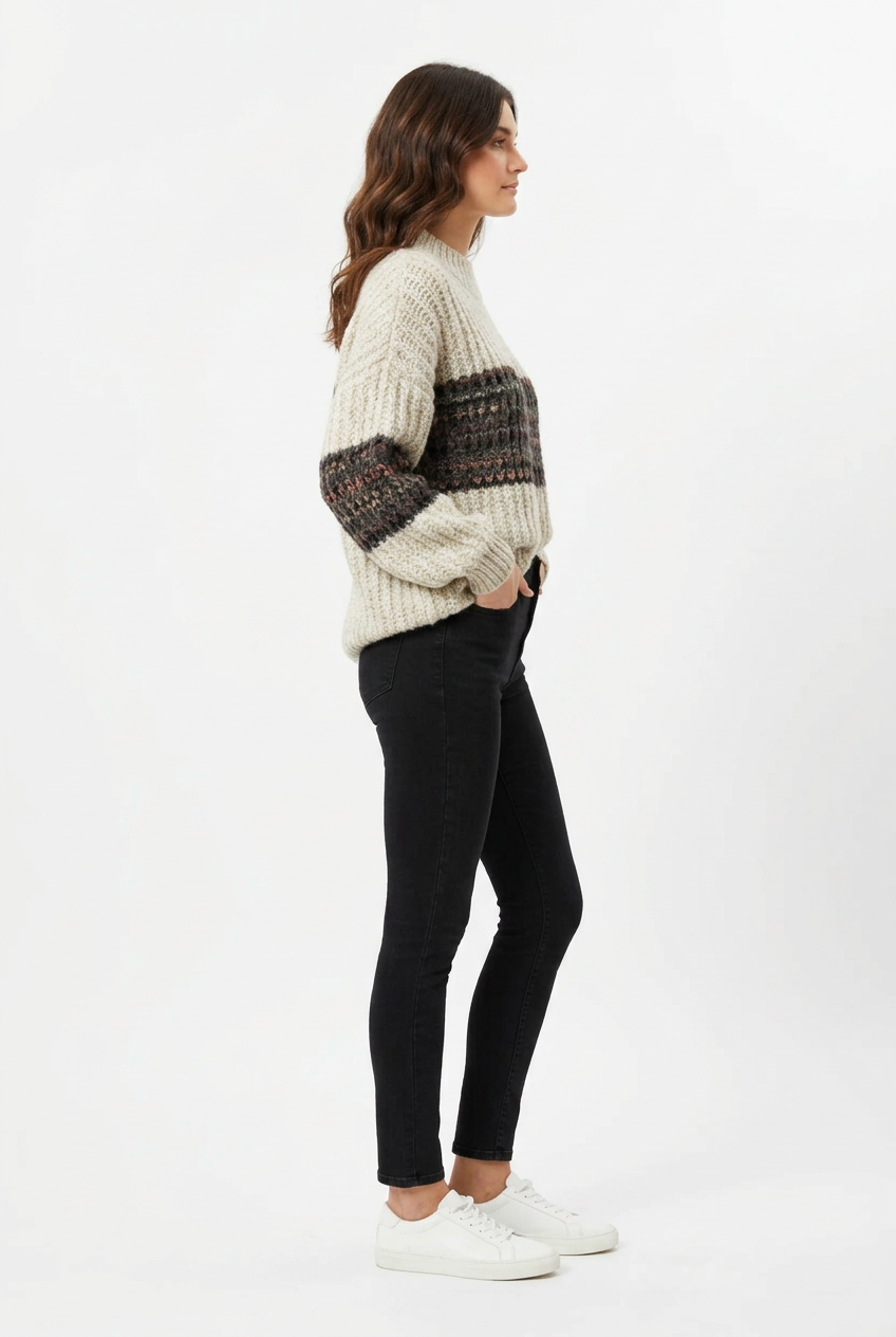 Pull femme grosse maille NO AGE