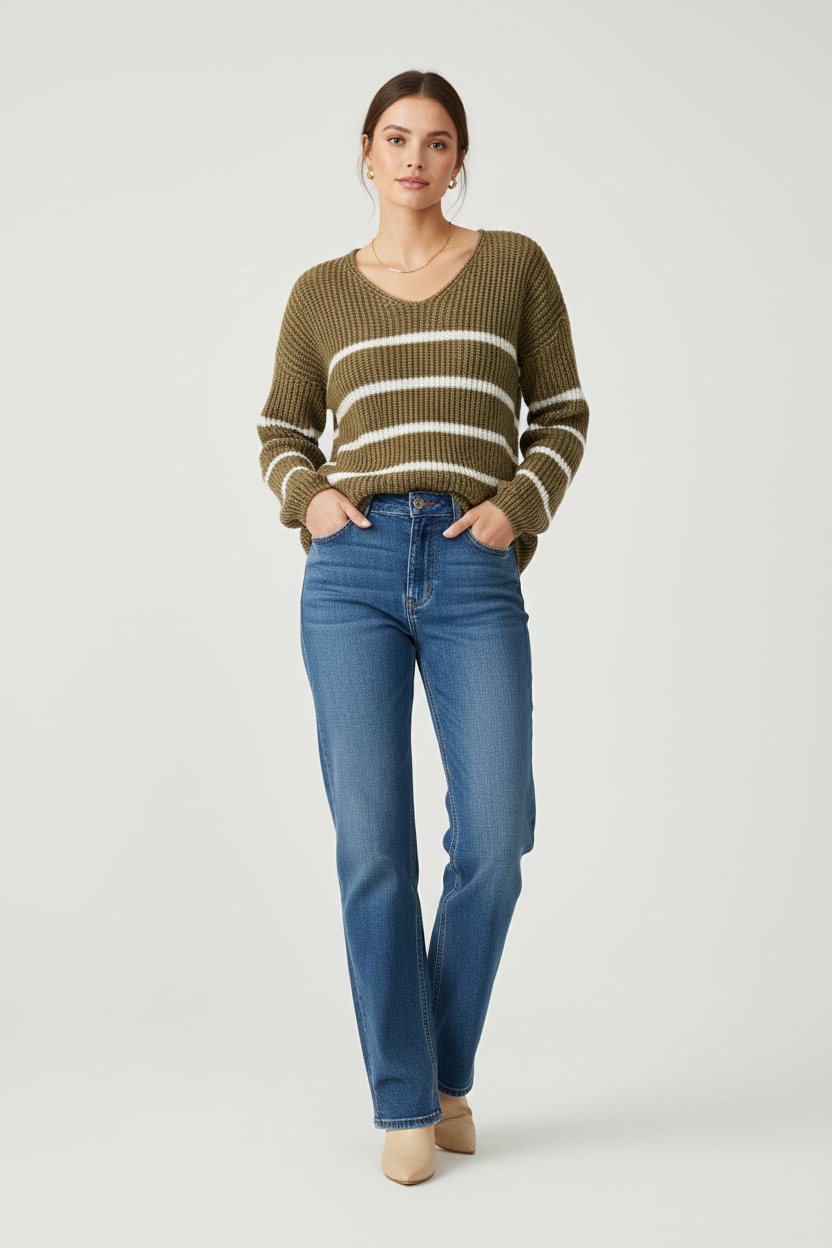 Pull à rayure femme NO AGE