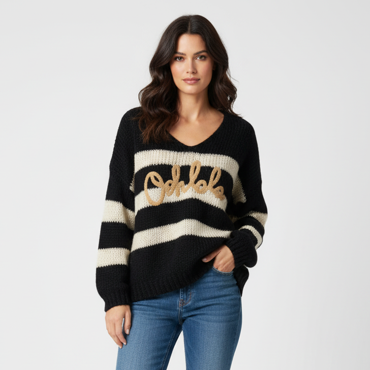 Pull femme rayé OHLALA NO AGE