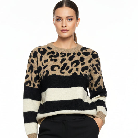 Pull femme fantaisie leopard - NO AGE Store