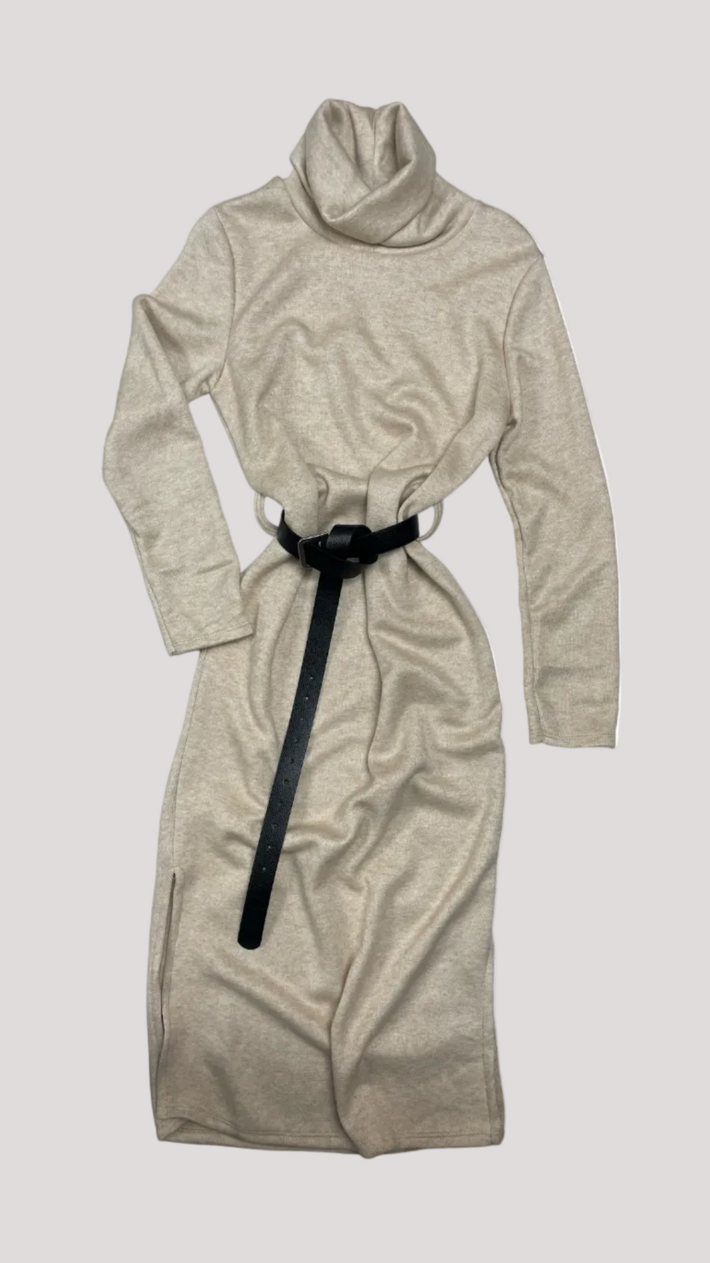 Robe longue femme lainage uni NO AGE - NO AGE Store 