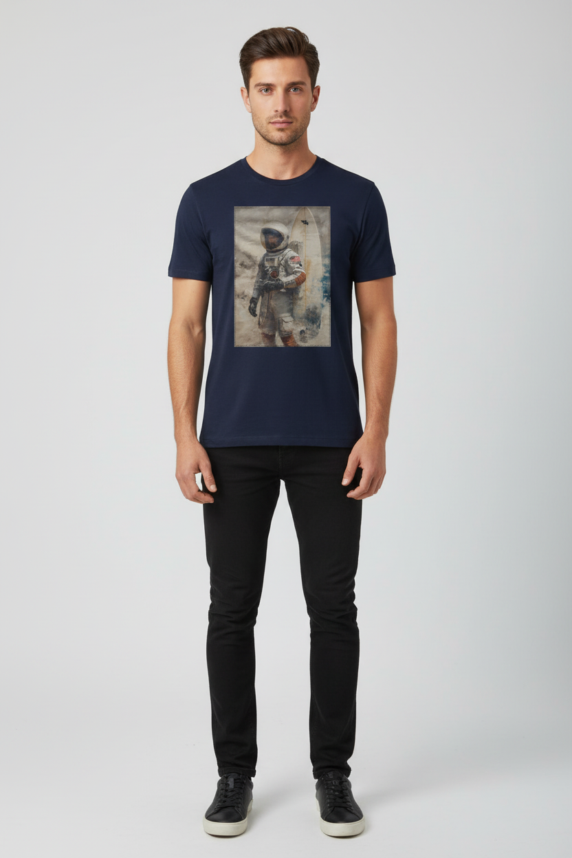 T-shirt regular col rond 100% coton - INDIGO NO AGE