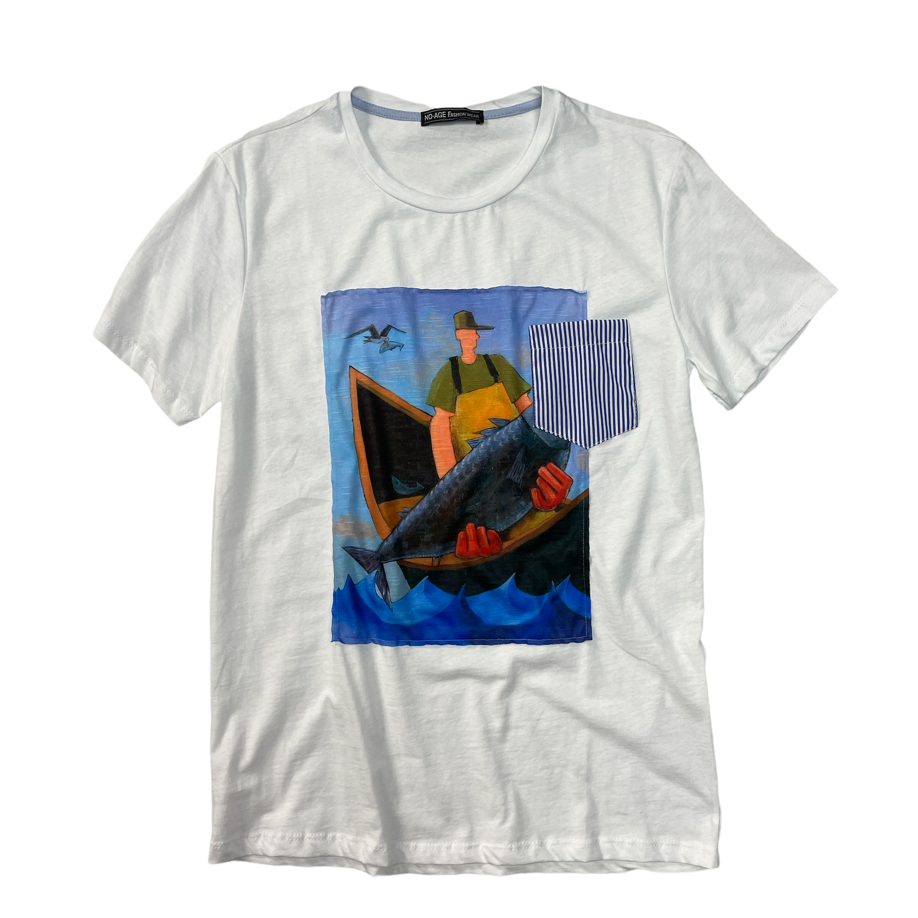 T-shirt regular col rond FISH