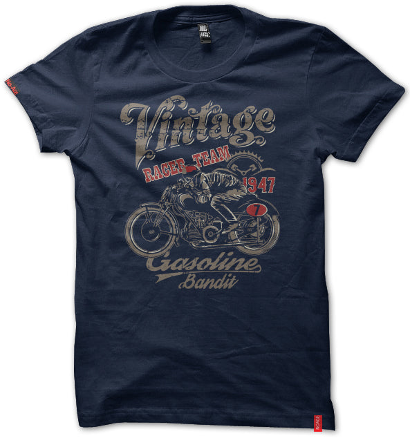 tee shirt homme marine vitage 222867