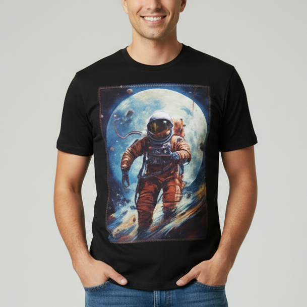 T-shirt regular col rond Moon