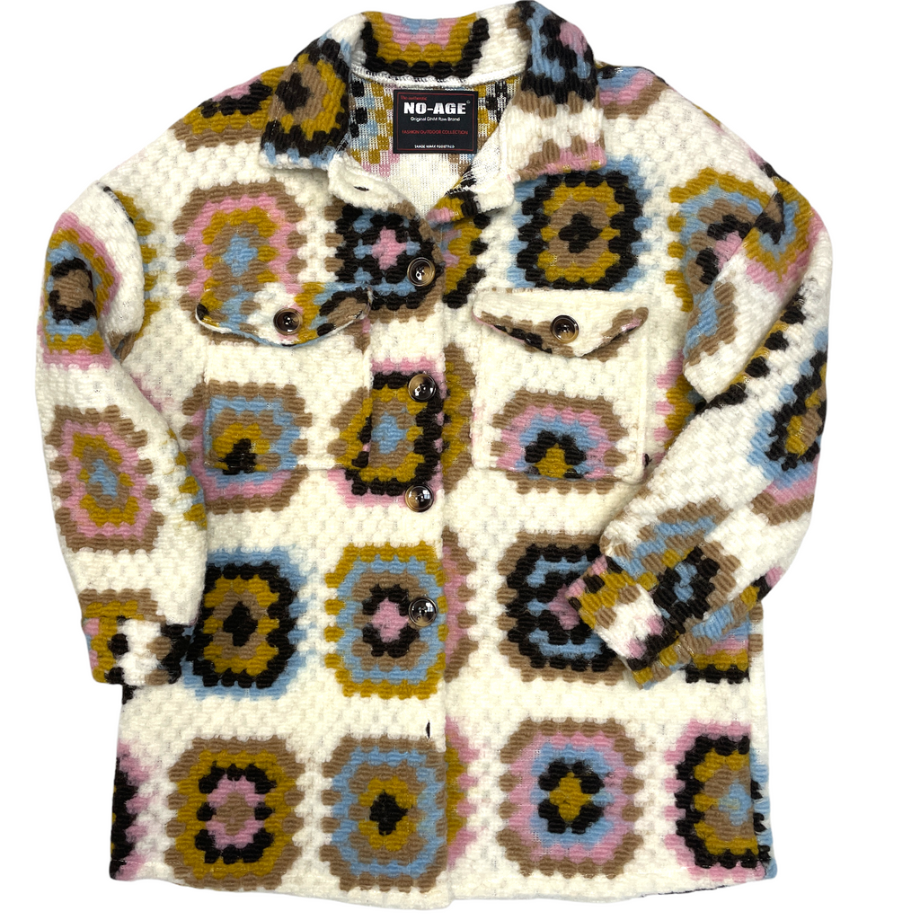 Veste lainage patchwork NO AGE