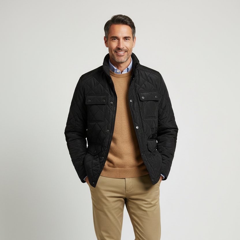 Veste matelassée homme noir - NO AGE NO AGE